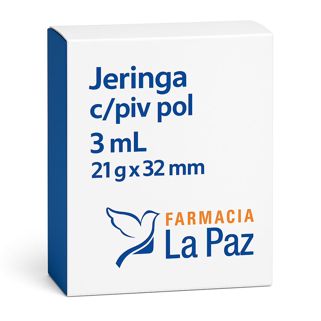 Jeringa c/piv pol 3 mL 21 g x 32 mm