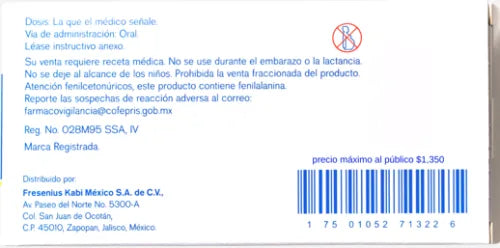 Ketosteril 630mg Tab C/100 – Suplemento Nutricional