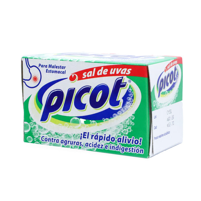 Sal de Uvas Picot, Ácido Citrico, Ácido Tartarico, Bicarbonato de SodioS, Caj. c/10 sobres Eferv.