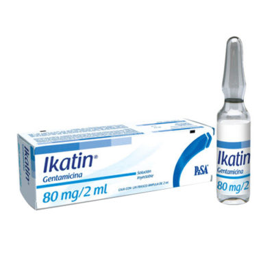 Ikatin 80 mg / 2 mL, Gentamicina, Caj. c/1 ampolleta