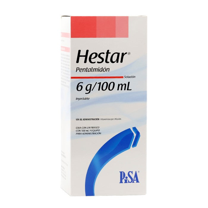 Hestar 6 g/100 mL, Pentalmidón, Caj. c/1 Fco. c/500 mL