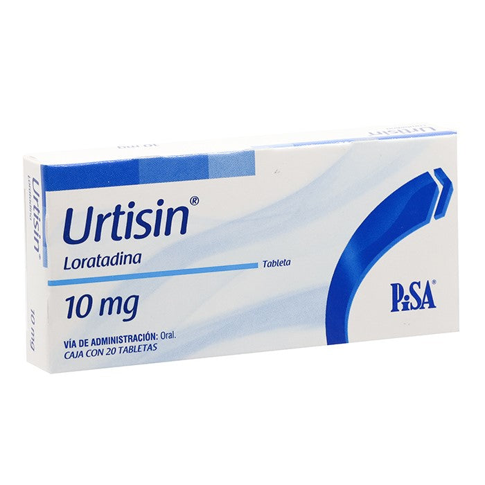 Urtisin10 Mg, Loratadina, Caj. C/20 Tab.