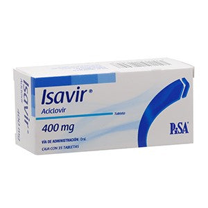 Isavir 400 Mg, Aciclovir, Caj. C/35 Tab.
