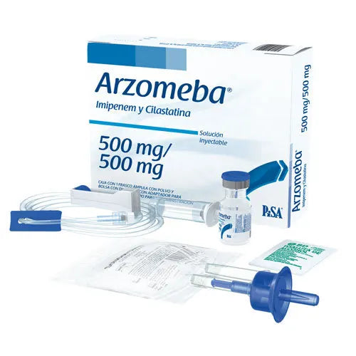Arzomeba 500/500 mg, Imipenem, Cilastatina, c/1 Ámp. Kit. SI