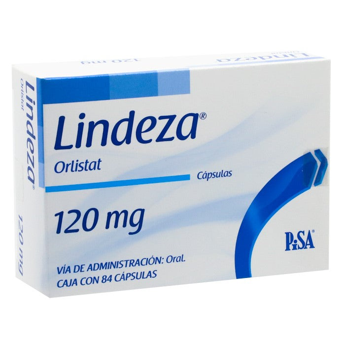 Lindeza 120 Mg, Orlistat, Caj. C/84 Cáps.
