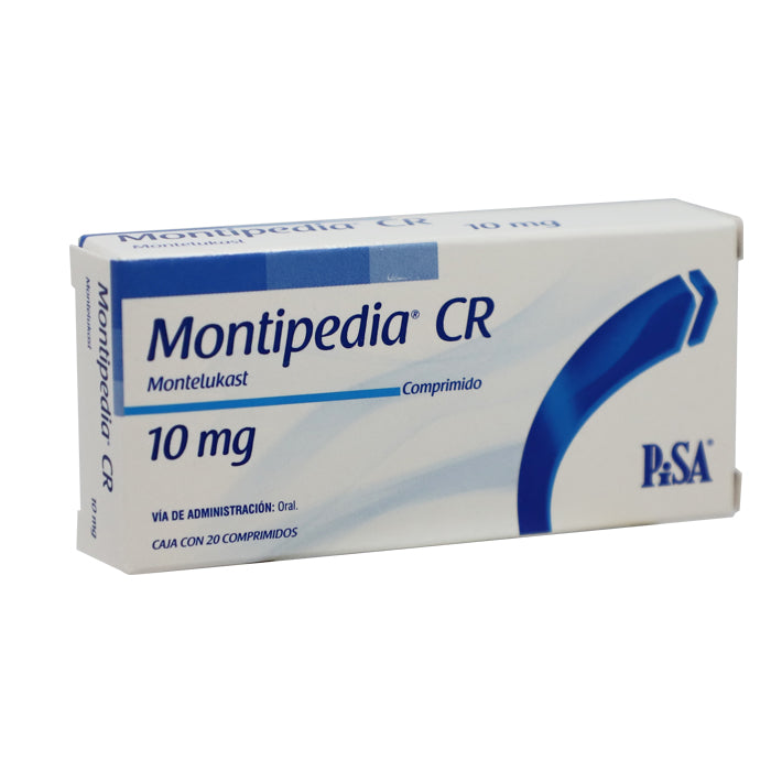 Montipedia Cr 10mg, Montelukast, Caj. C/20 Comp.