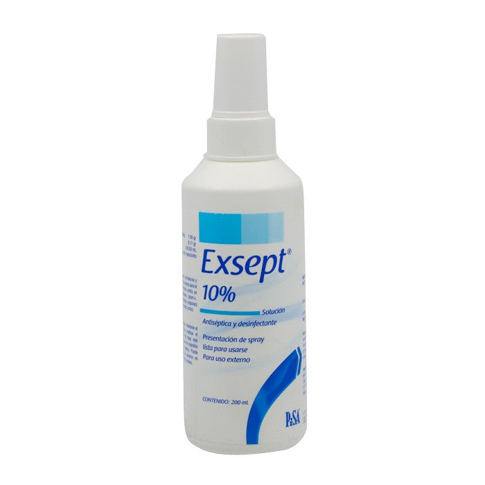 Exsept 10% Spray, Antiséptico, C/ 200 mL