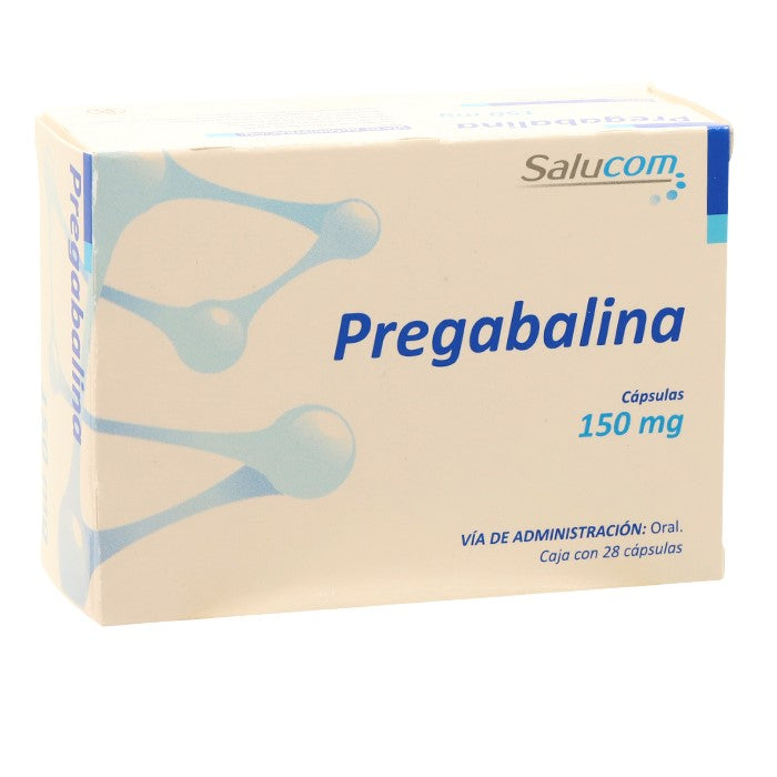 Pregabalina 150 Mg, Caj. C/28 Cáps.