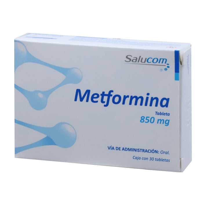 Metformina 850 mg caj. c/30 Tab.