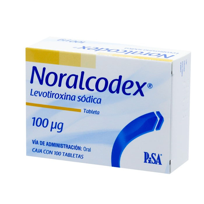 Noralcodex 100 Mcg, Levotiroxina, Caj. C/100 Tab.