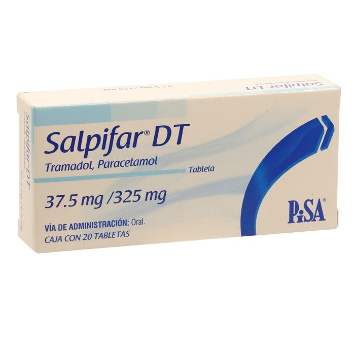 Salpifar Dt 37.5mg , 325mg, Paracetamol, Caj. C/20 Tab.