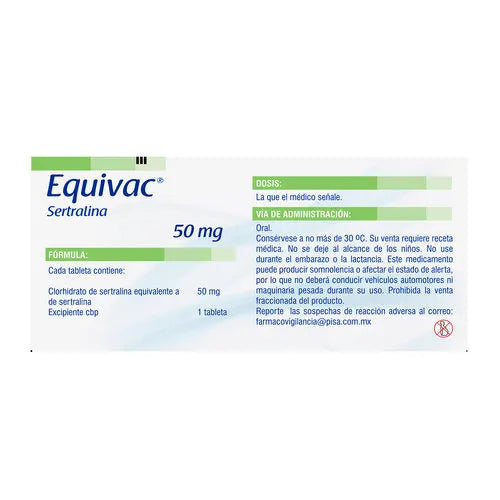 Equivac Tabletas 50mg – Antidepresivo