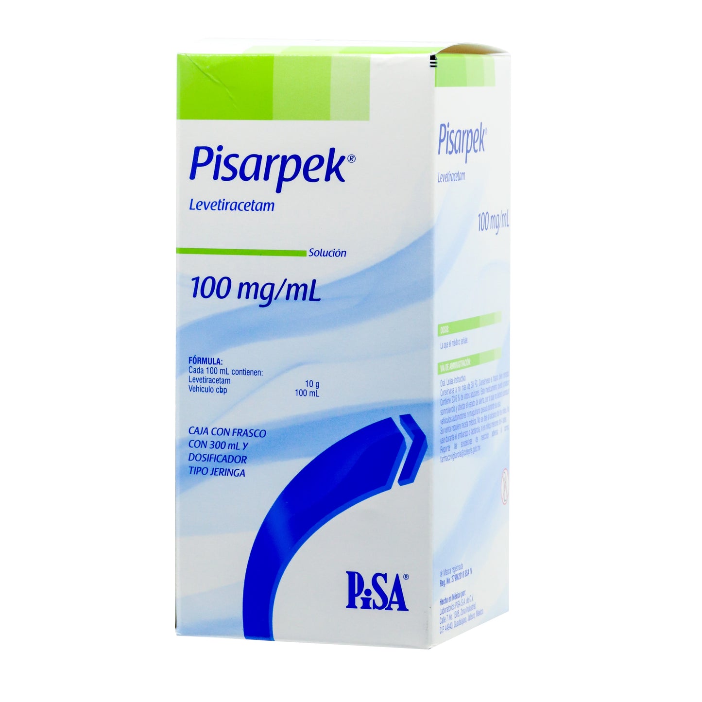 Pisarpek 100 mg/Ml, Levetiracetam, c/1 Fco. Sol. Oral