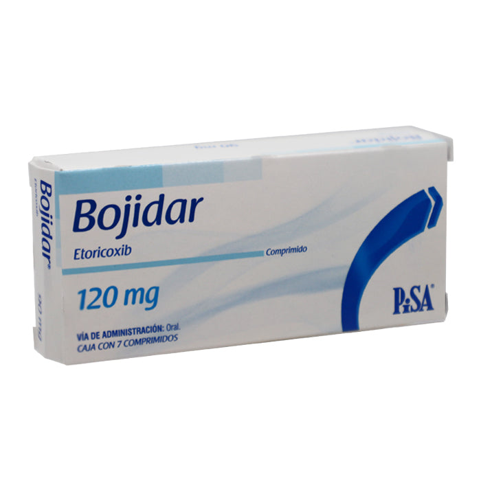 Bojidar 120 mg, Etoricoxib, Caj. C/7 Comp.