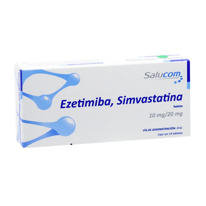 Ezetimiba/Simvastatina 10/ 20mg Caj. C/14 Tab.