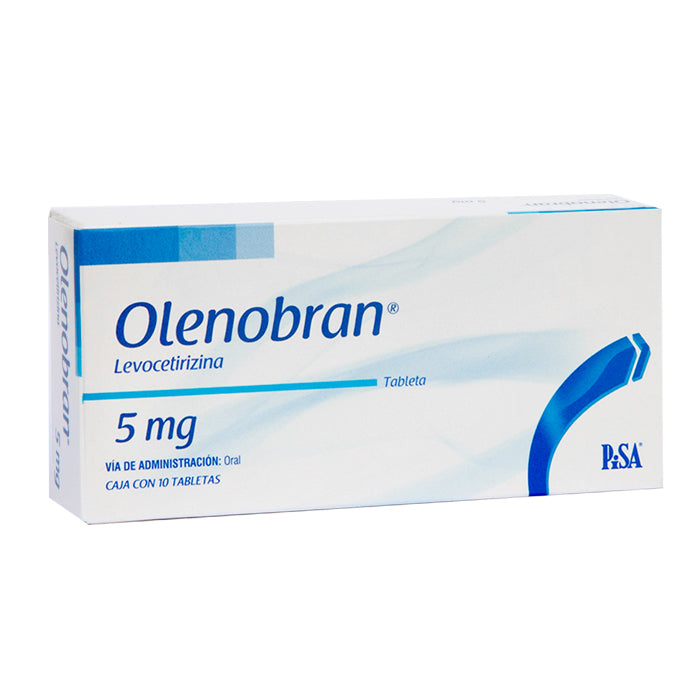 Olenobran 5 mg, Levocetirizina, Caj. C/10 Tab.