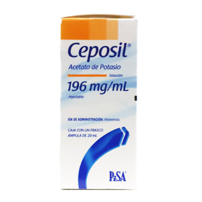 Ceposil SI 196 mg/mL, Acetato de Potasio, Caj. c/1 Fco. 20 mL