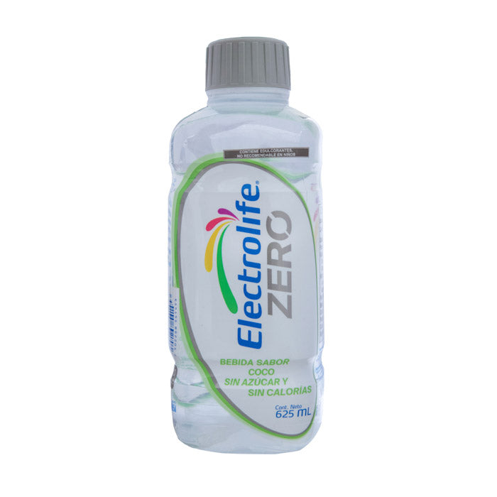 Electrolife Zero Bebida sabor coco sin azúcar y sin calorías, Fco. c/625 mL