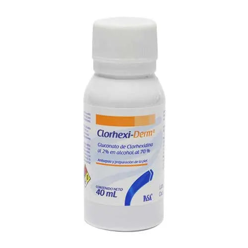 Clorhexi-Derm 2%, Clorhexidina, Env. c/40 mL
