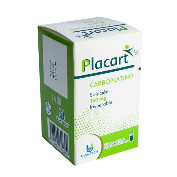 Placart 150 mg, Carboplatino, Caj. c/Fco. Ámp. Liofilizado