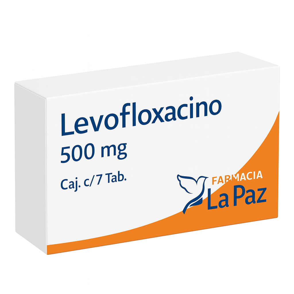 Levofloxacino 500 mg, Caj. c/7 Tab.