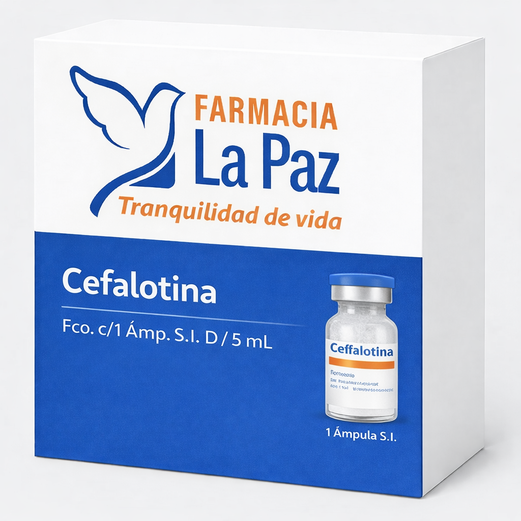 Cefalotina, Fco. c/1 Ámp. S.I. D/ 5 mL