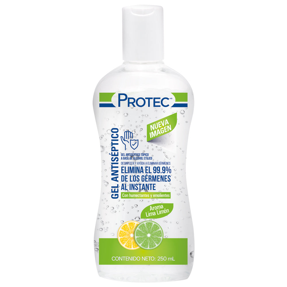 Gel antibacterial protec, Env. c/250 mLa