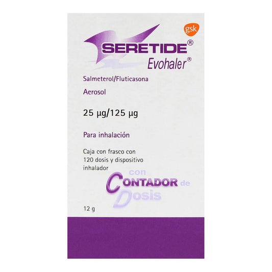 Seretide Evohaler 25 mcg/125 mcg Inhalador con 120 Dosis
