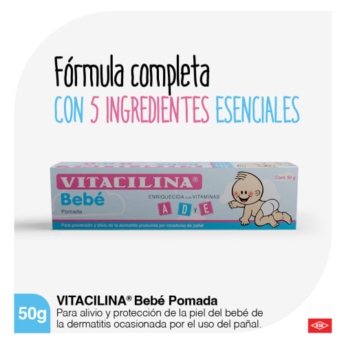 Vitacilina Bebe Pomada 50g – Cuidado de la Piel