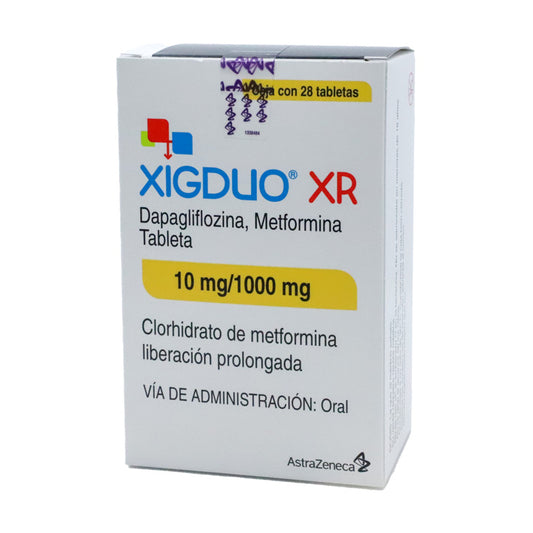 Xigduo Xr 10/1000 Mg Con 28 Tabletas