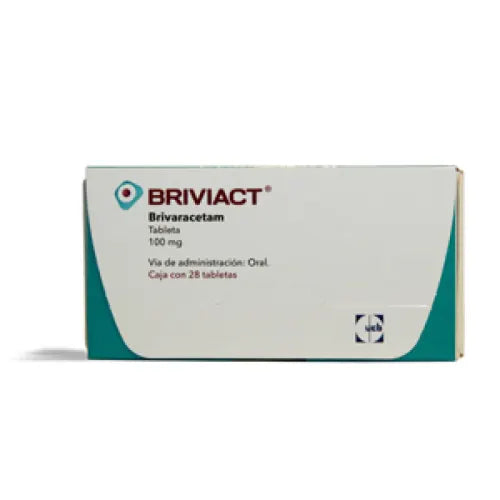 Briviact 100 mg, Brivaracetam, Caj. c/28 Tab.