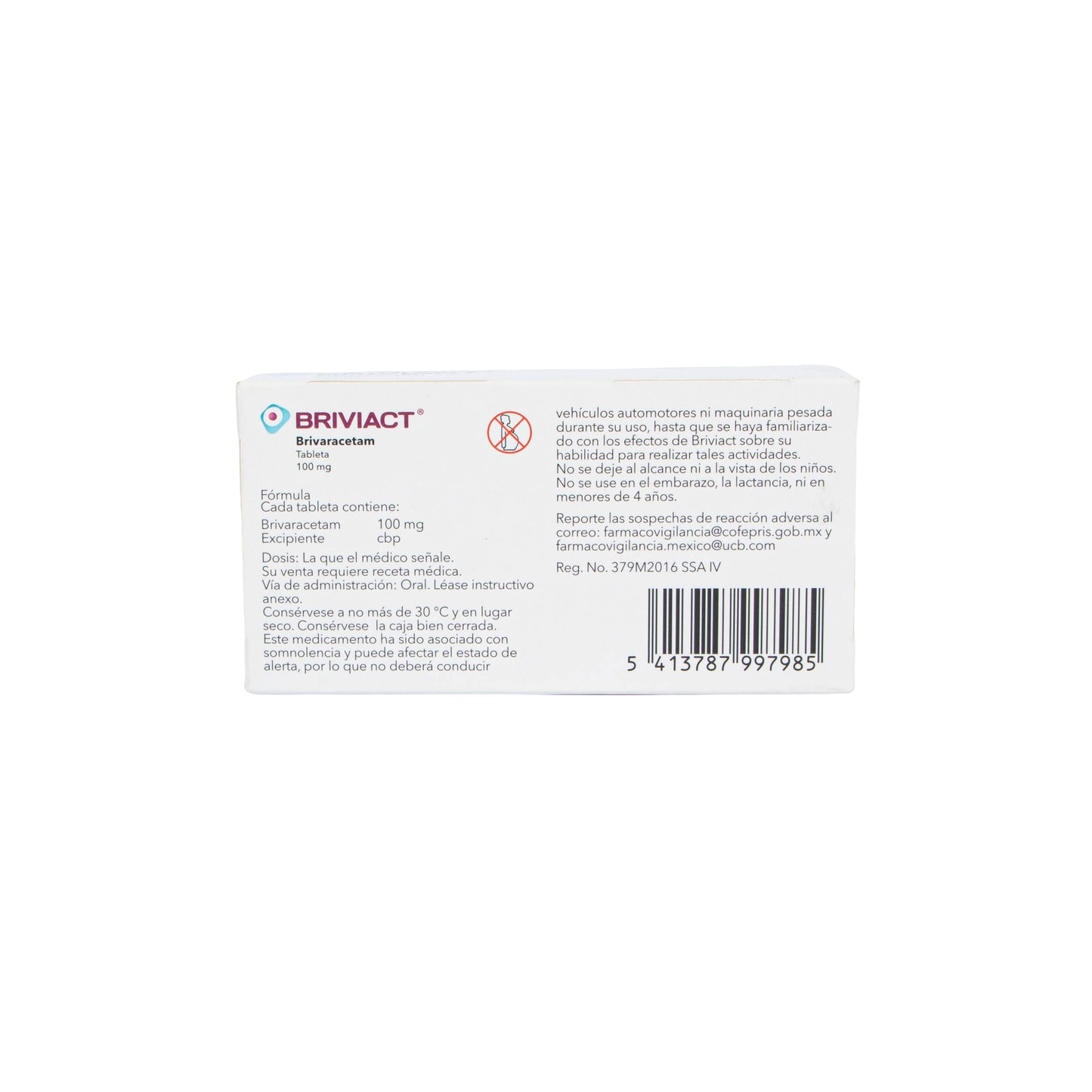 BRIVIACT Tabletas 100 mg – Antiepiléptico