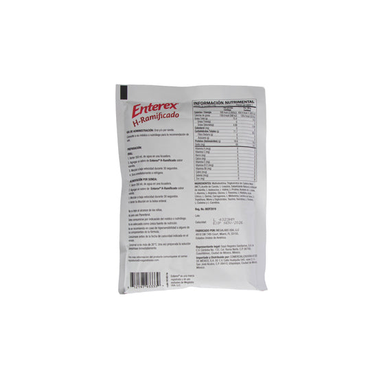 Enterex H-Ramificado Sobre 110g Vainilla – Suplemento