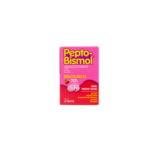 Pepto Bismol Tabletas 262mg – Alivio Digestivo