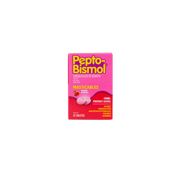 Pepto Bismol Tabletas 262mg – Alivio Digestivo