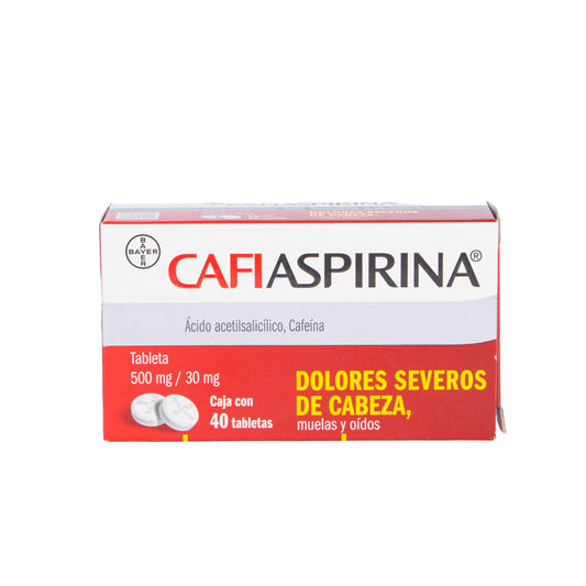 Cafiaspirina Tabl 40 – Analgésico y Antipirético