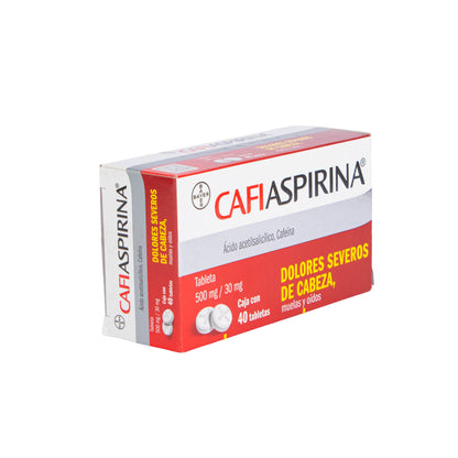 Cafiaspirina Tabl 40 – Analgésico y Antipirético