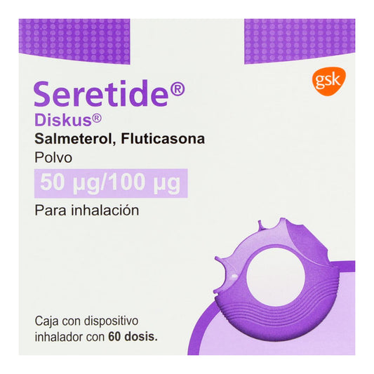 Seretide Diskus 50/100 mcg Polvo para Inhalación con 60 Dosis