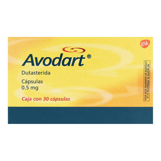 Avodart 0.5 mg Caja con 30 Cápsulas