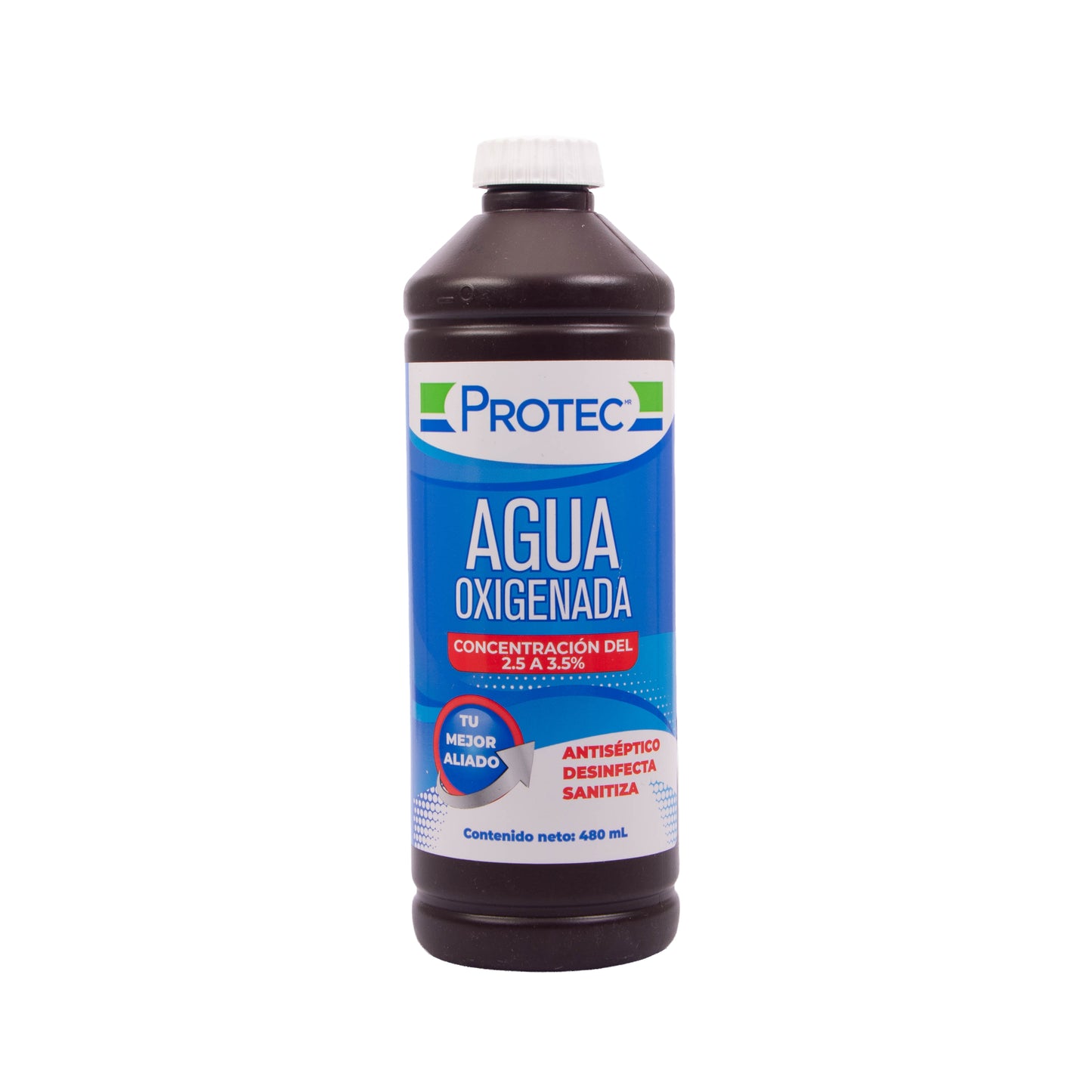 DG Agua Oxigenada 3% Frasco 480 ml – Antiséptico