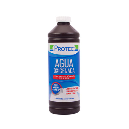 DG Agua Oxigenada 3% Frasco 480 ml – Antiséptico