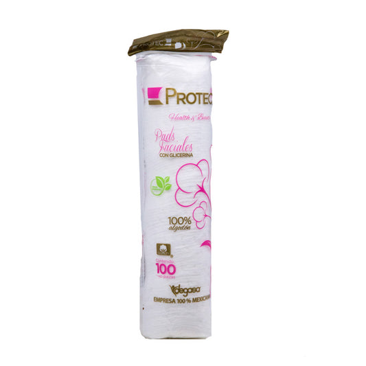 Algodón Pads facial bolsa c/100 piezas