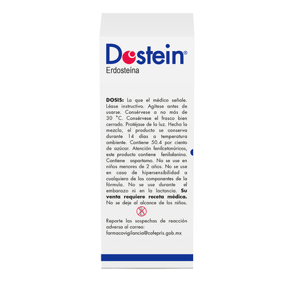 Dostein 175 mg Suspensión Oral con Polvo para 90 mL