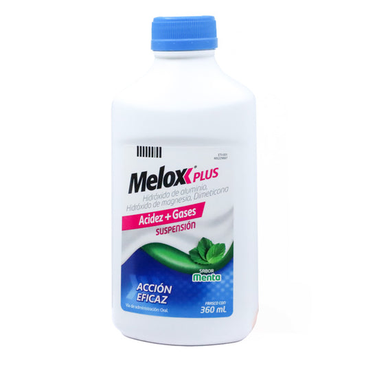 Melox Plus, Dimeticona, Hidróxido de Aluminio, Hidróxido de Magnesio, 1 Fco c/360 mL