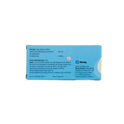 Azitromicina 500mg Tab C/3 – Antibiótico