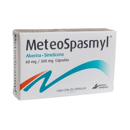 Meteospasmyl 60 mg/300 mg Caja con 20 Cápsulas