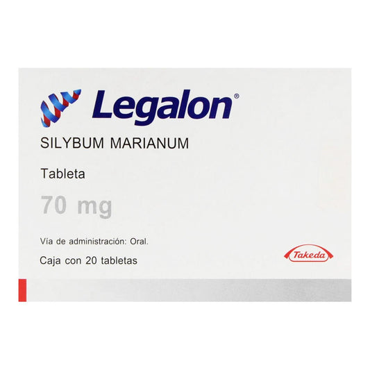 Legalon 70 mg Caja con 20 Grageas de Silimarina