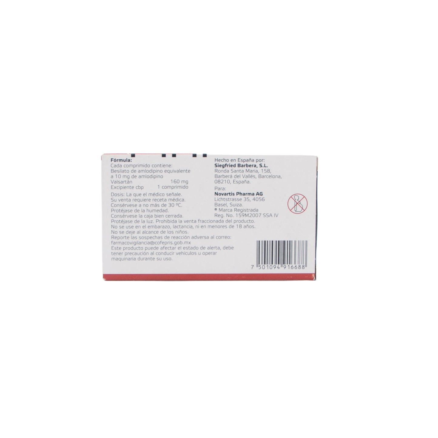 Exforge CPR 10 mg/160 mg – Antihipertensivo