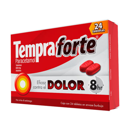 Tempra Tabl Fort 650 mg – Analgésico y Antipirético