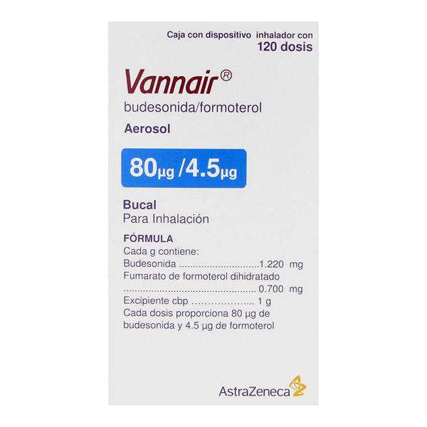 Vannair 80/4.5 Mcg Aerosol Bucal con 120 Dosis